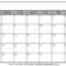 Printable Blank Calendar 2020 | Dream Calendars Inside Blank Calander Template
