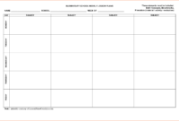 Printable Lesson Plan Pages - Dalep.midnightpig.co intended for Teacher Plan Book Template Word