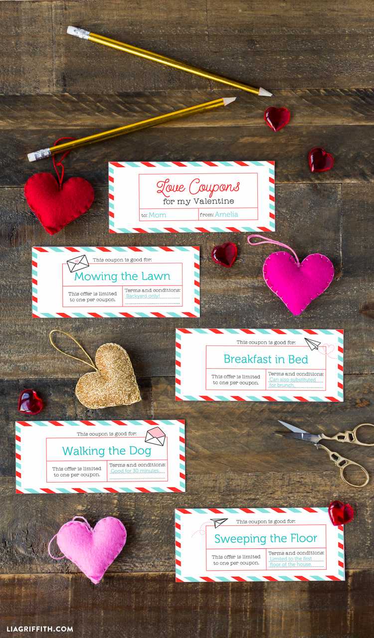 Printable Love Coupons – Lia Griffith In Love Coupon Template For Word