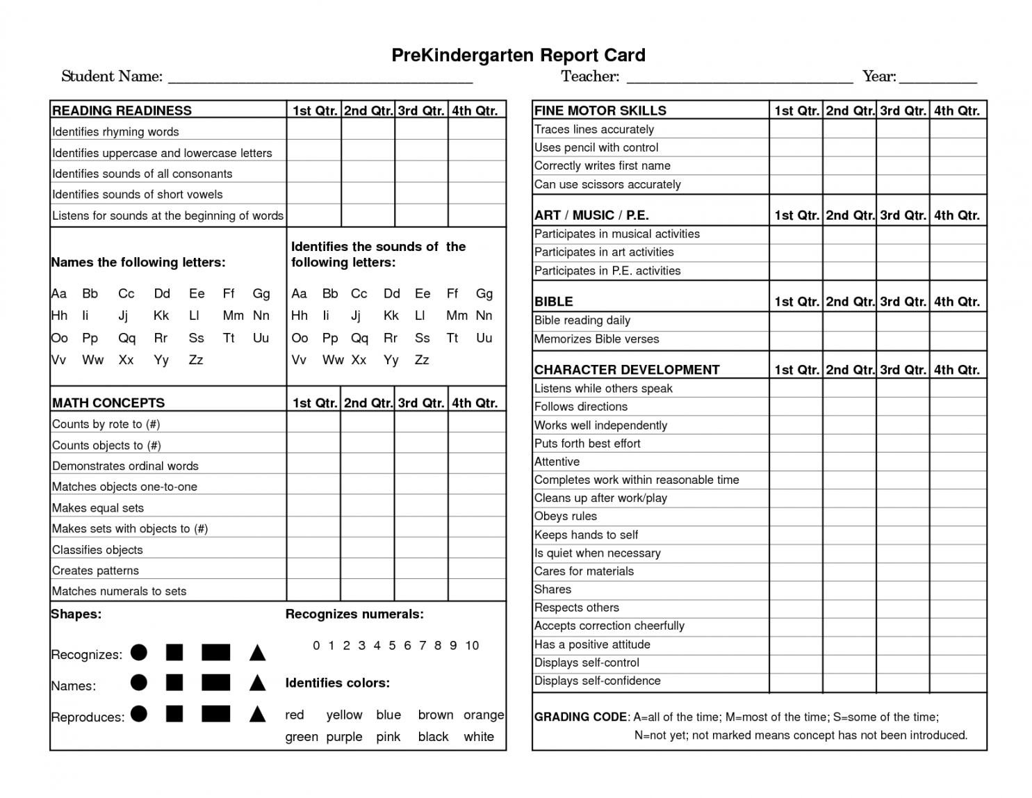 Printable Preschool Progress Report Template Childcare With Preschool Weekly Report Template