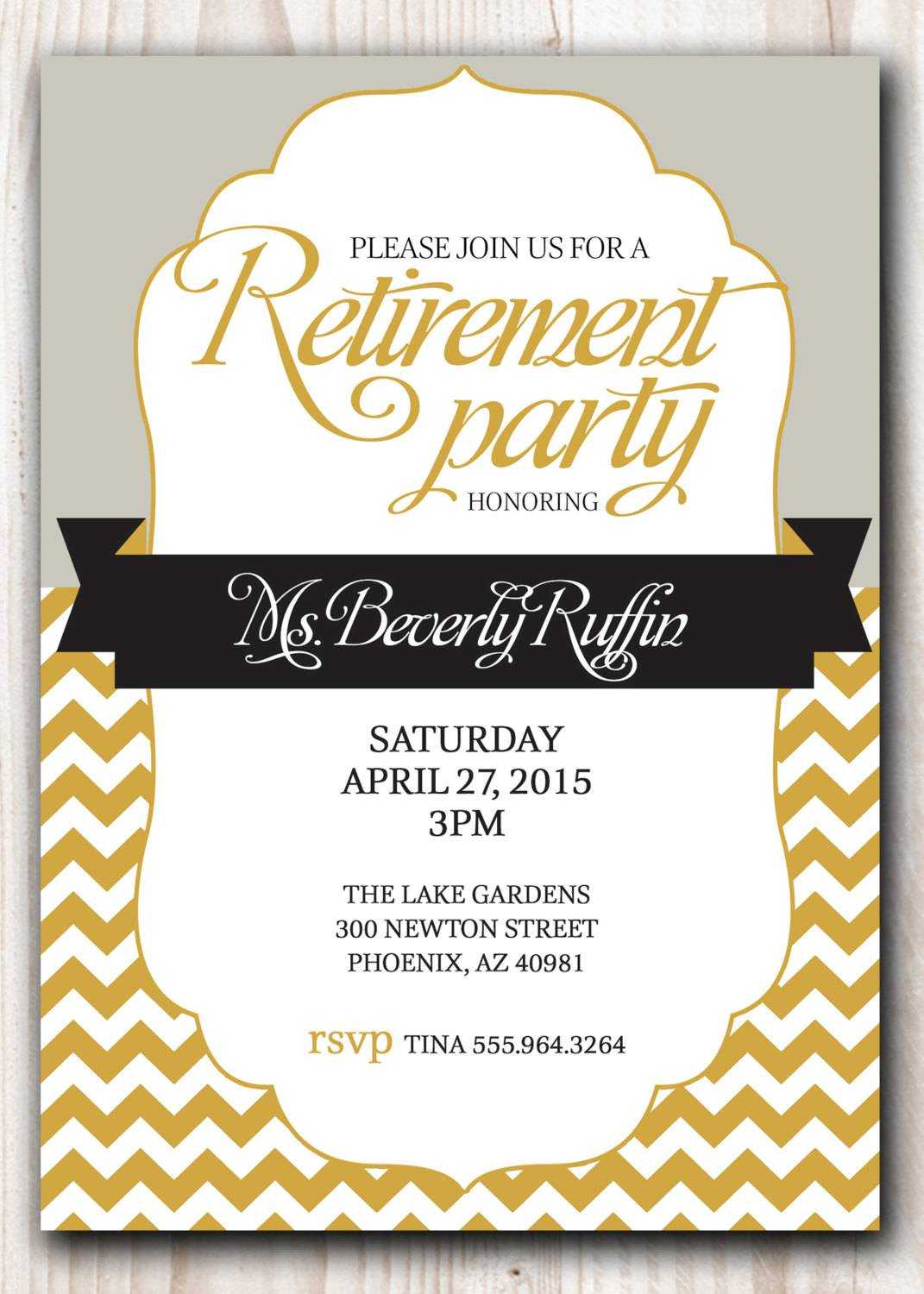 Printable Retirement Party Invitations – Party Invitation For Free Dinner Invitation Templates For Word
