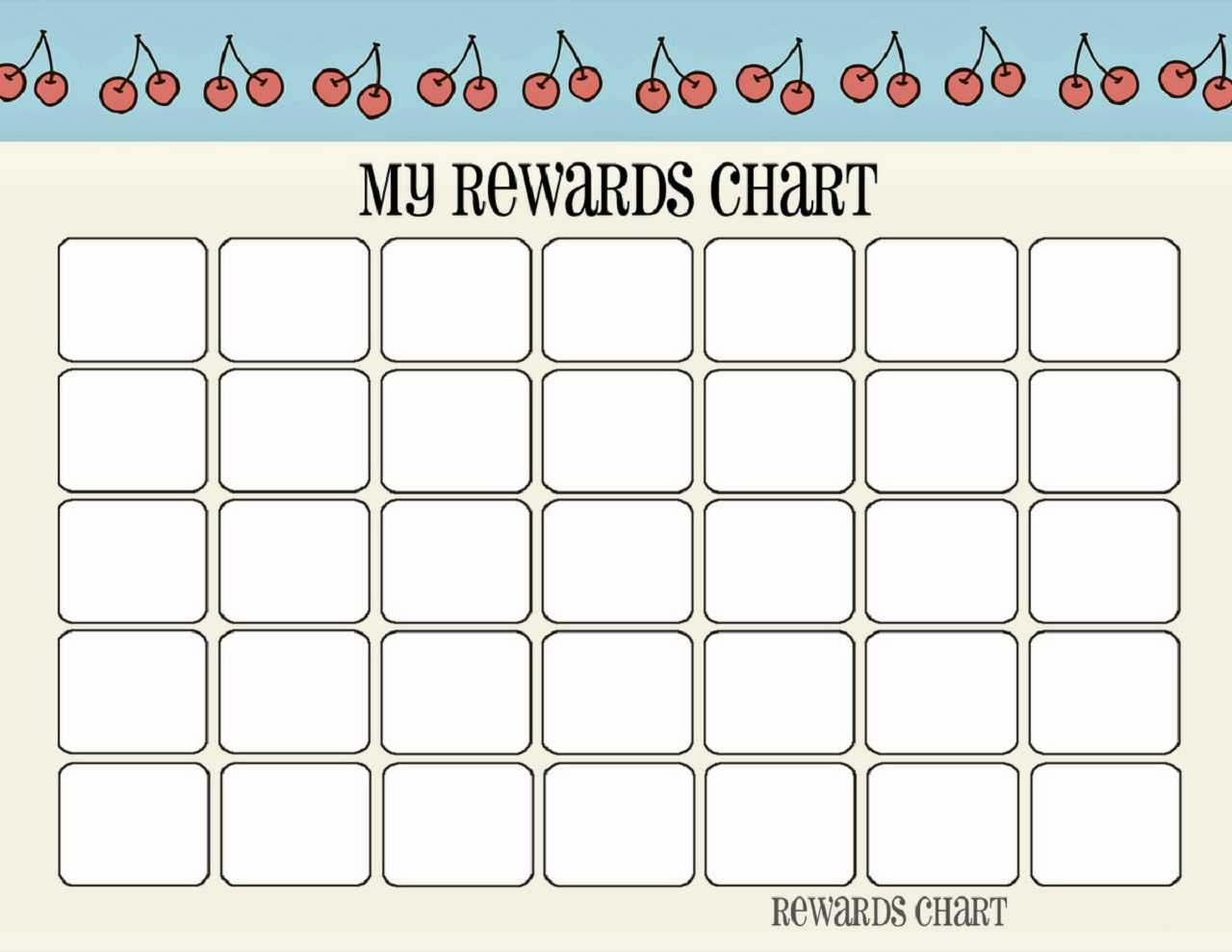 Printable Reward Chart Template | Activity Shelter For Blank Reward Chart Template