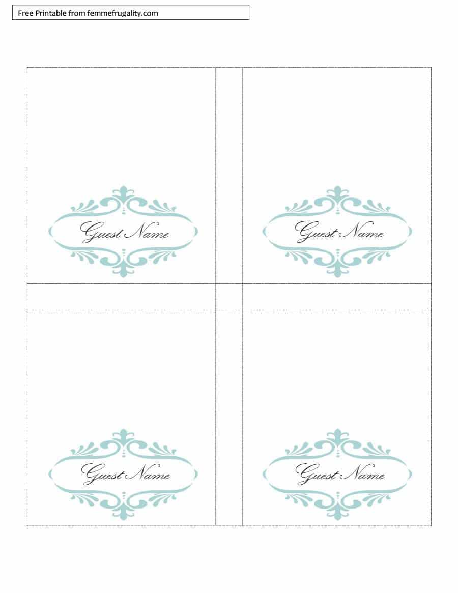 Printable Table Tent Template – Calep.midnightpig.co In Tent Name Card Template Word