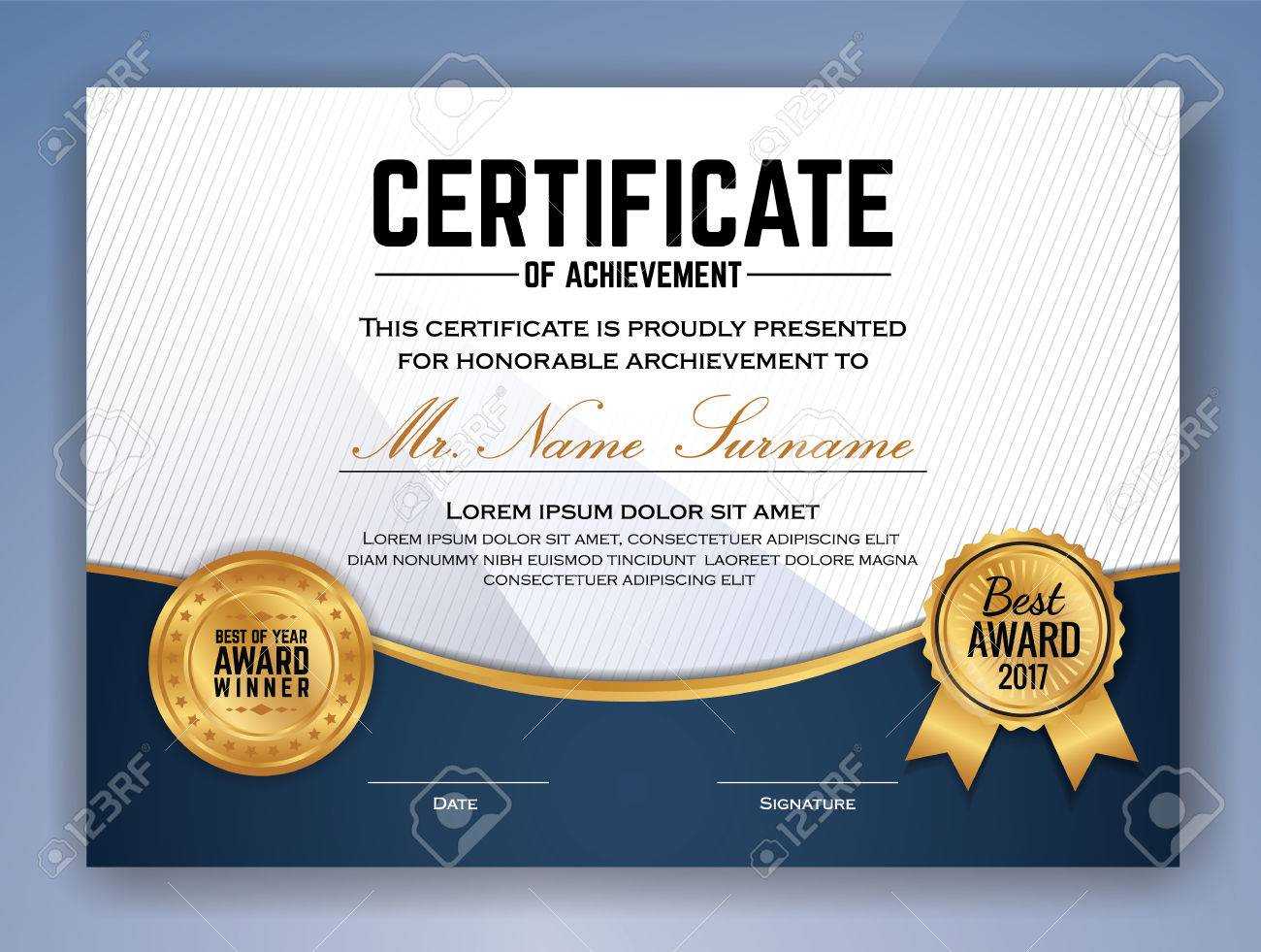 Professional Award Certificate Template – Calep.midnightpig.co With Professional Certificate Templates For Word