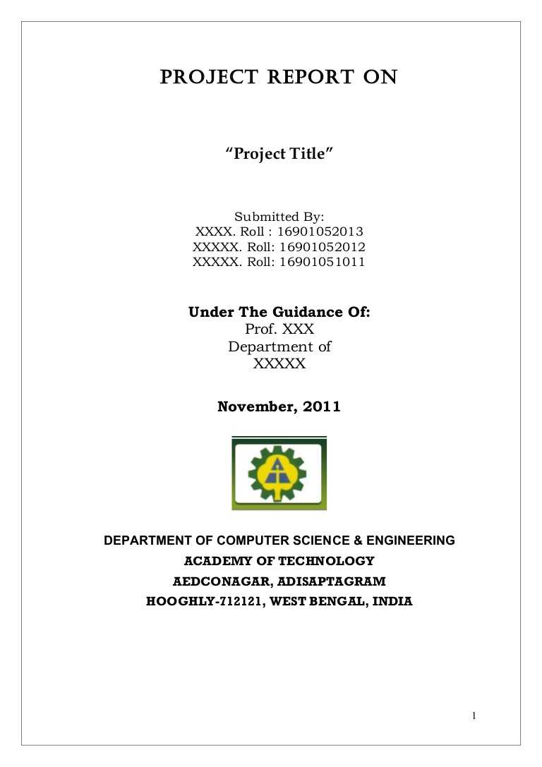 Project Report Format Example – Calep.midnightpig.co In Section 37 Report Template