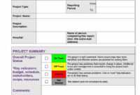 Project Status Sheet - Calep.midnightpig.co with regard to Project Status Report Template Excel Download Filetype Xls