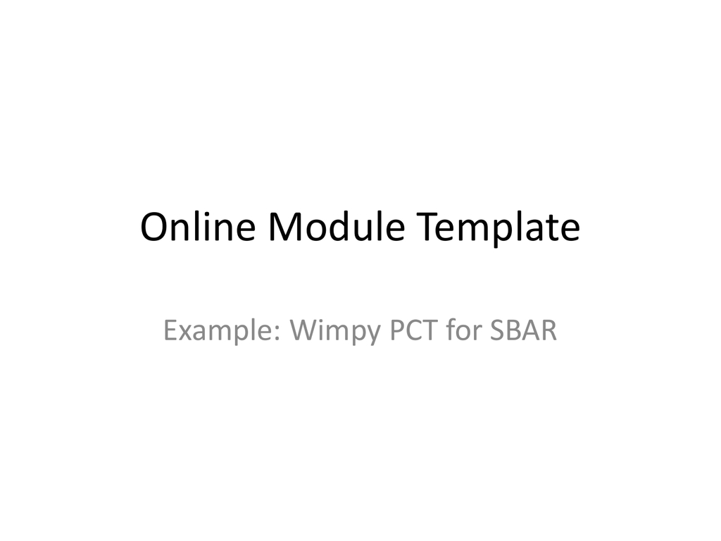 Question Intended For Sbar Template Word