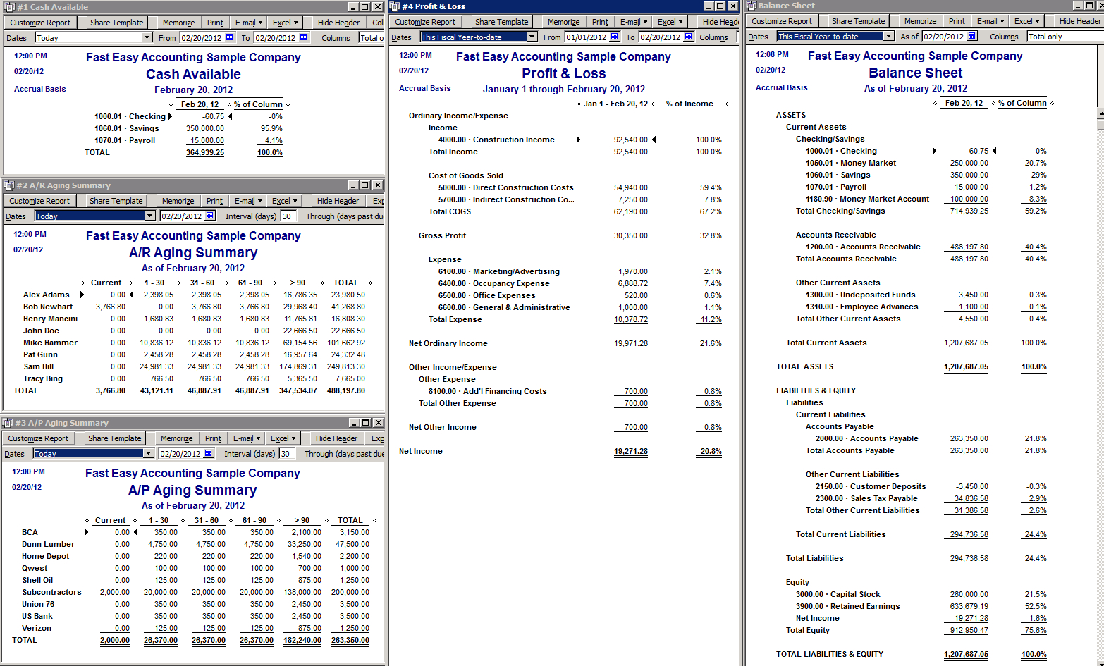 Quickbooks Balance Sheet Report Regarding Quick Book Reports Templates
