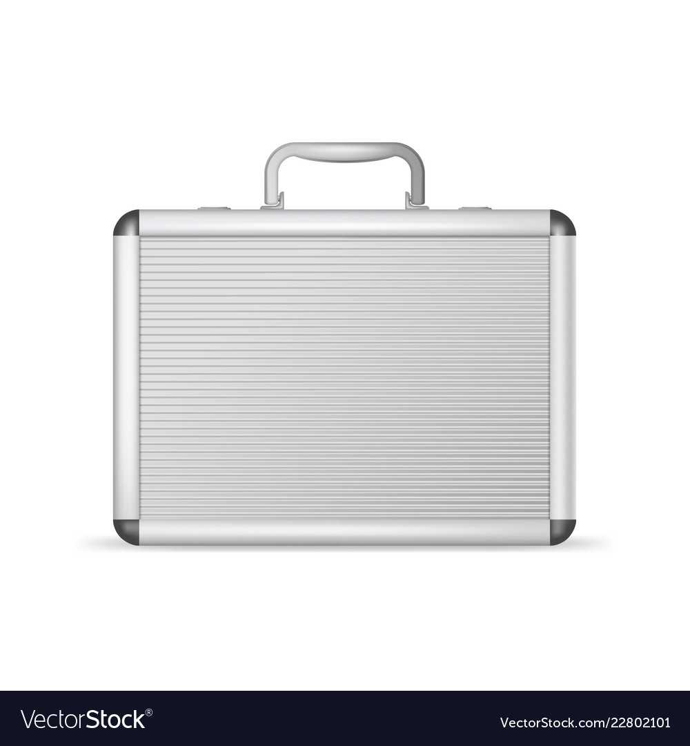 Realistic 3D Detailed Blank Aluminum Suitcase With Regard To Blank Suitcase Template