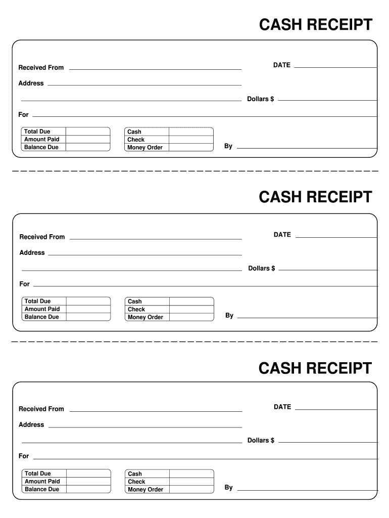 Receipt Template – Fill Out And Sign Printable Pdf Template | Signnow Inside Blank Money Order Template