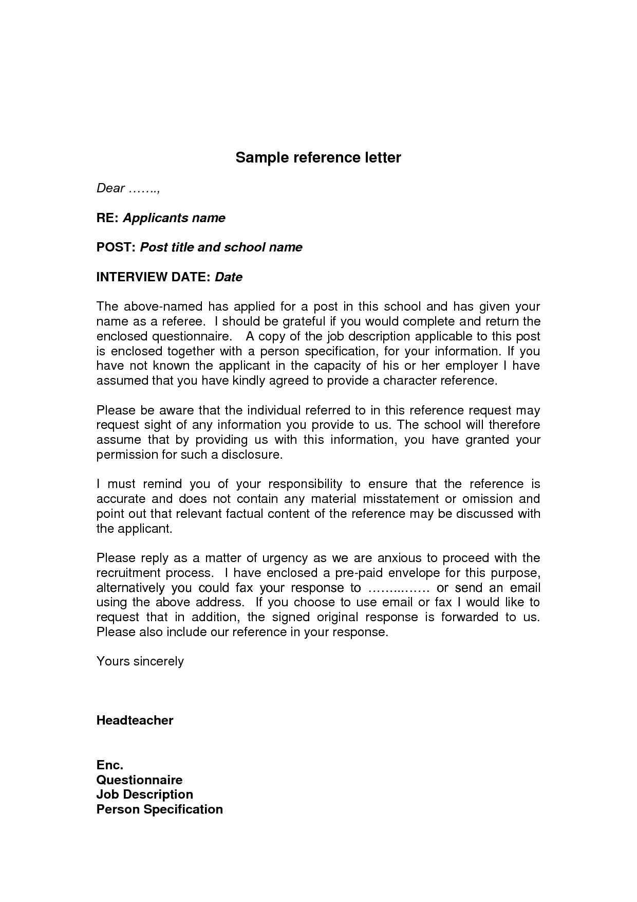 Reference Letter Examples | Templates Free Printable With Regard To Business Reference Template Word