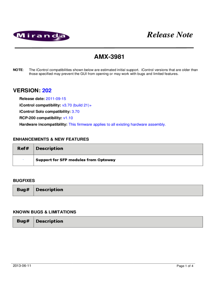 Release Notes Template - 3 Free Templates In Pdf, Word Within Software Release Notes Template Word