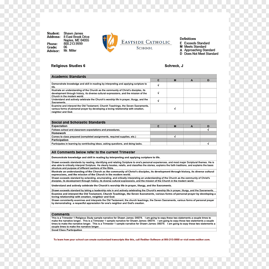 Report Card Middle School Template National Secondary School With Regard To Report Card Template Middle School