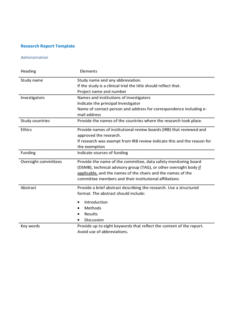 Research Report Template – Usaid Learning Lab Free Download Regarding Dsmb Report Template