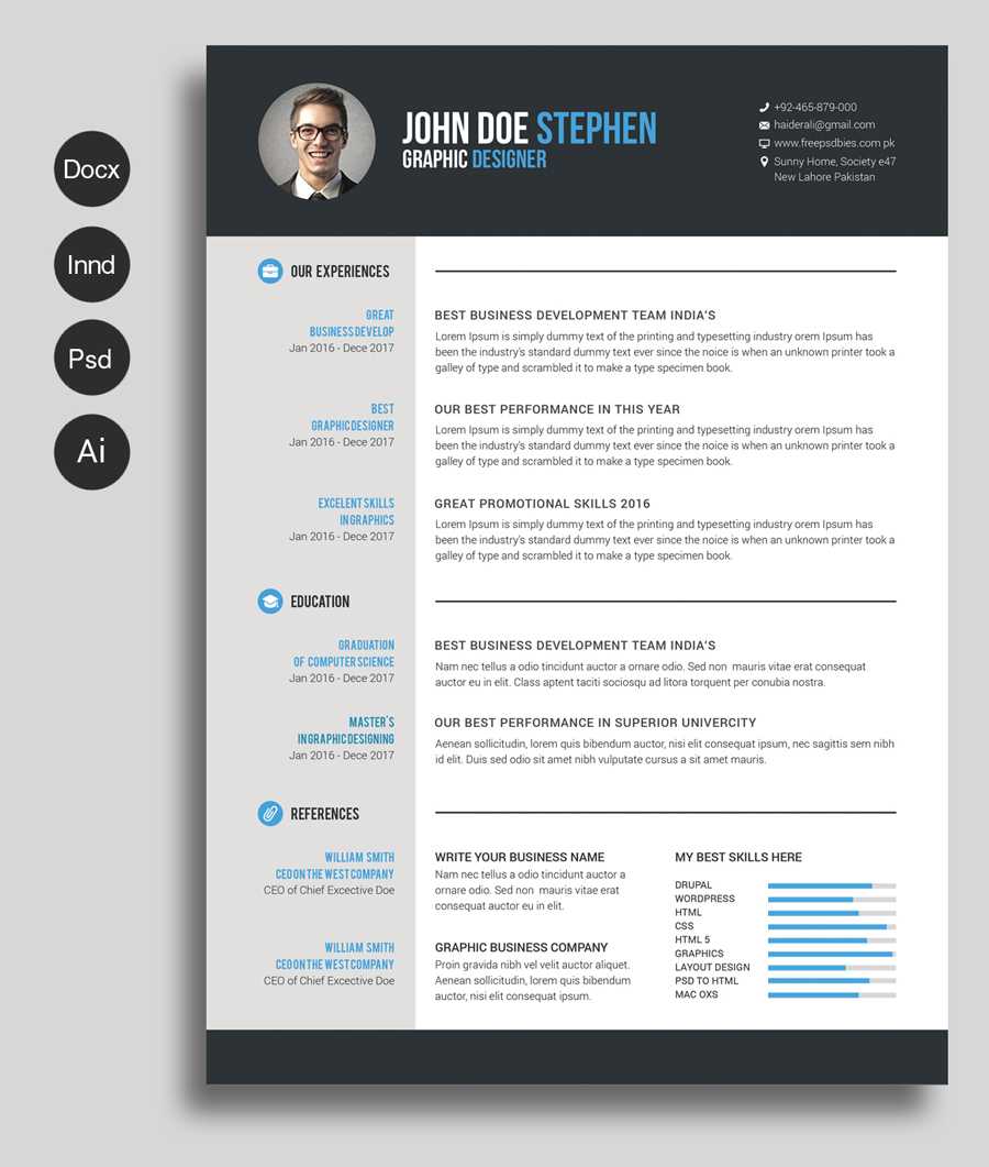 Resume Template Word Free Download – Dalep.midnightpig.co Regarding Free Downloadable Resume Templates For Word