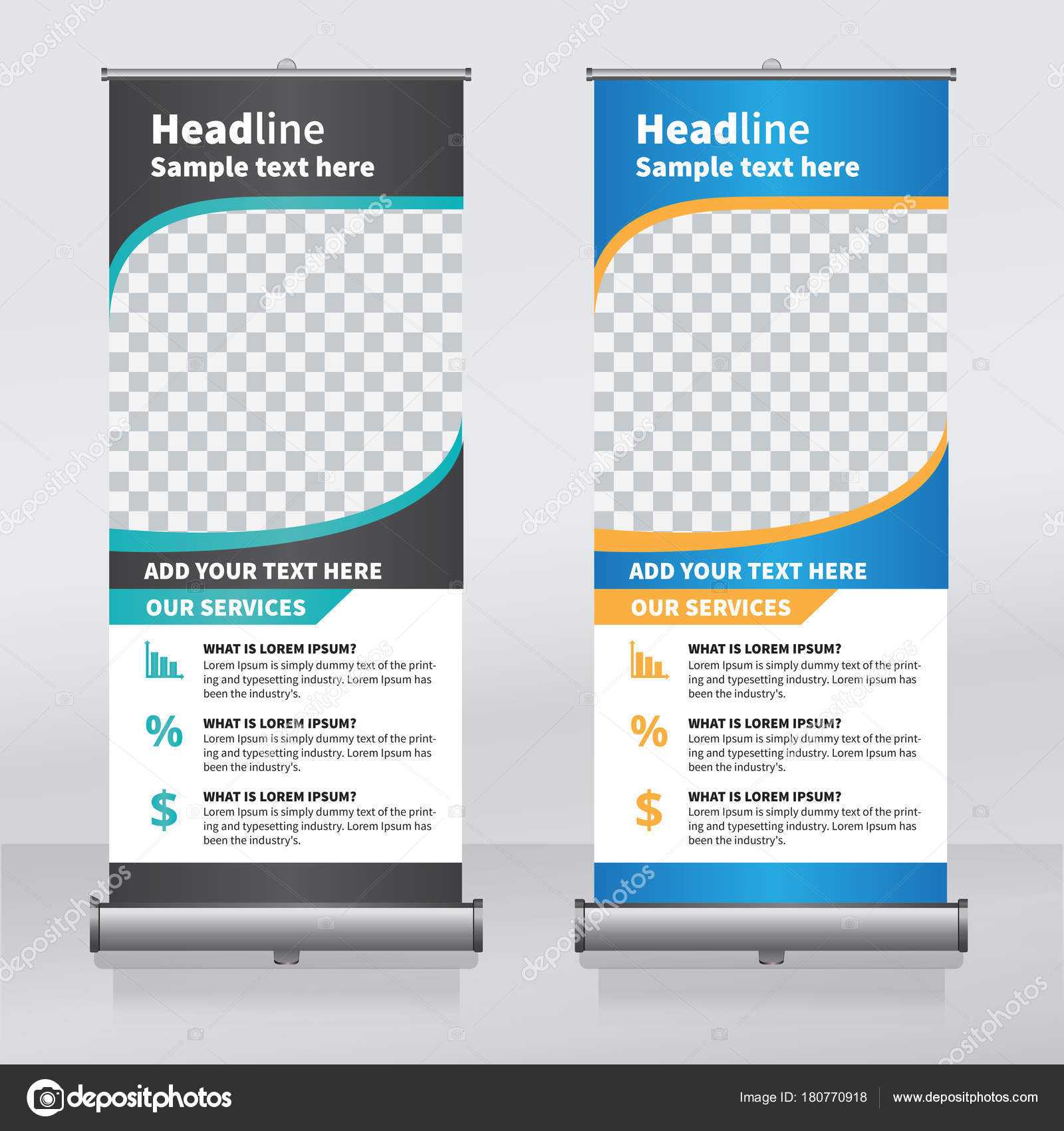 Roll Banner Design Template Vertical Abstract Background Throughout Retractable Banner Design Templates