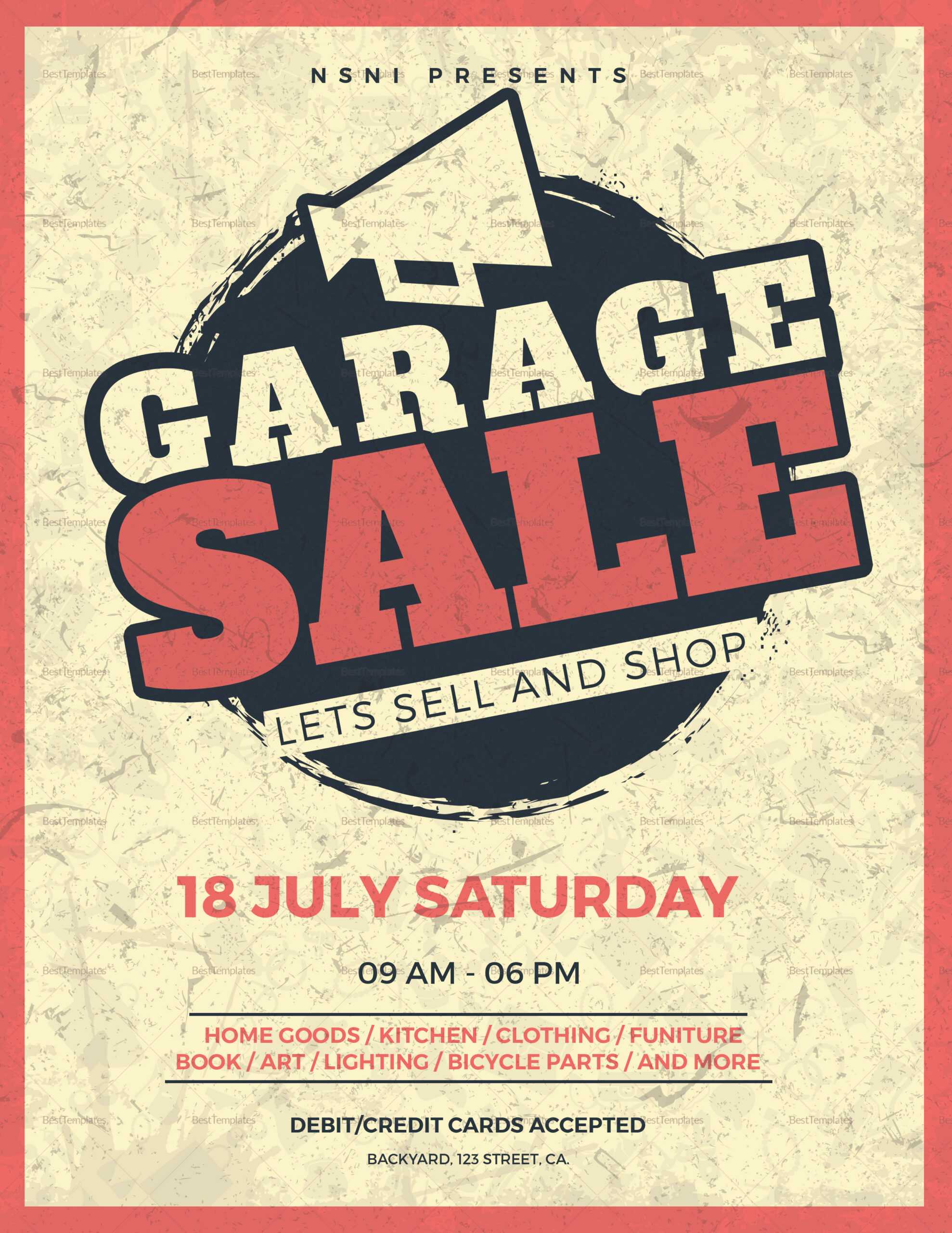 Sale Flyer – Calep.midnightpig.co Regarding Garage Sale Flyer Template Word