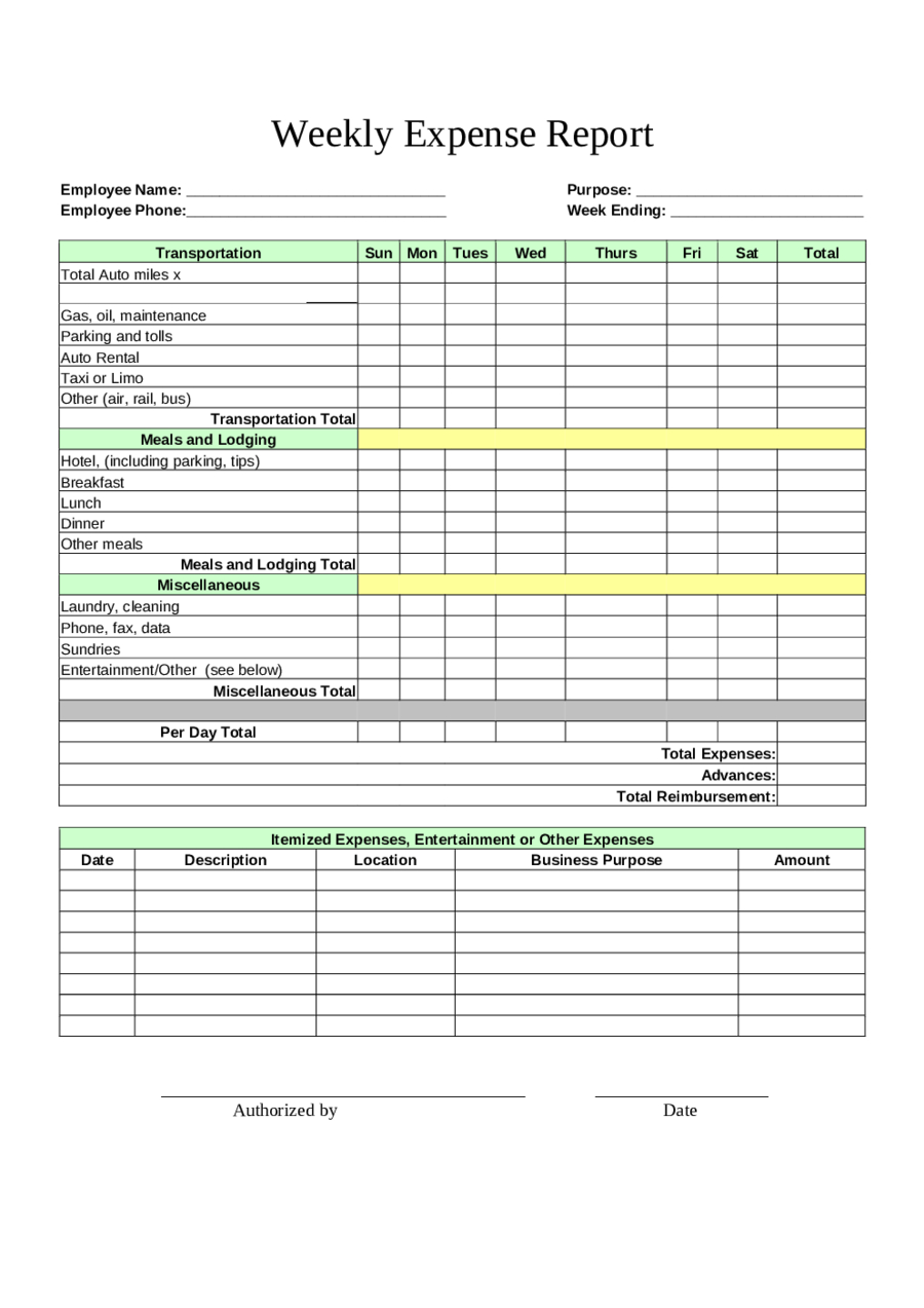 Sample Expenses Form – Dalep.midnightpig.co In Cleaning Report Template