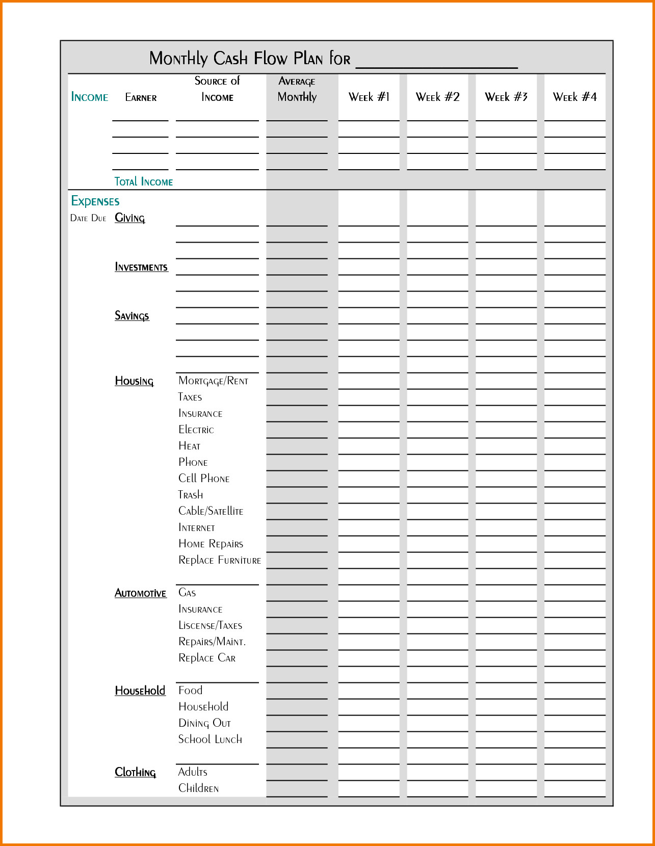 Sample School Budget Spreadsheet Free Expense Monthly Income Inside Expense Report Template Excel 2010
