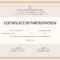 Samples Of Certificates Of Participation – Dalep.midnightpig.co In Certificate Of Participation Template Word