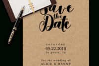 Save The Date Templates For Word [100% Free Download] with Save The Date Templates Word