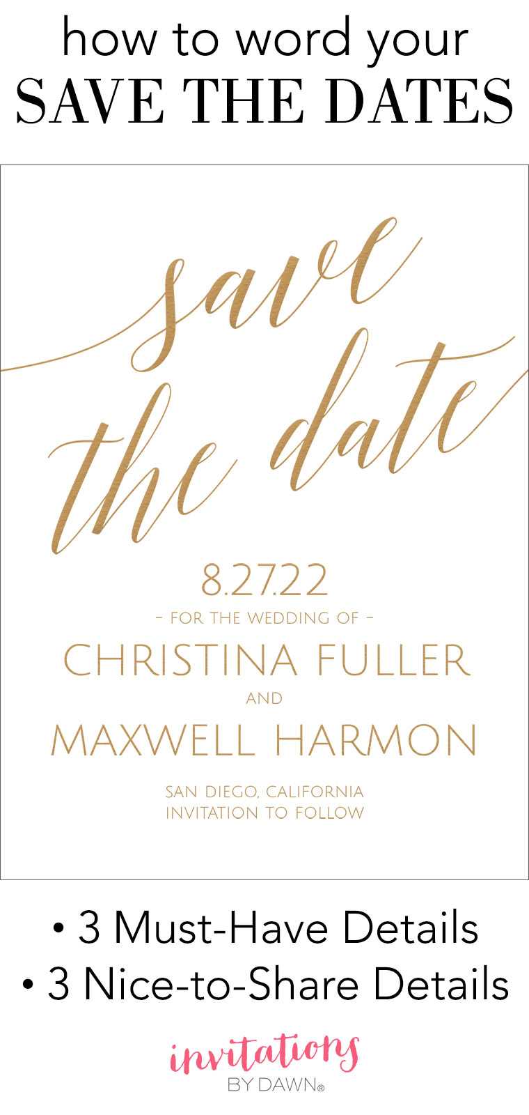 Save The Date Wording | Invitationsdawn In Save The Date Template Word