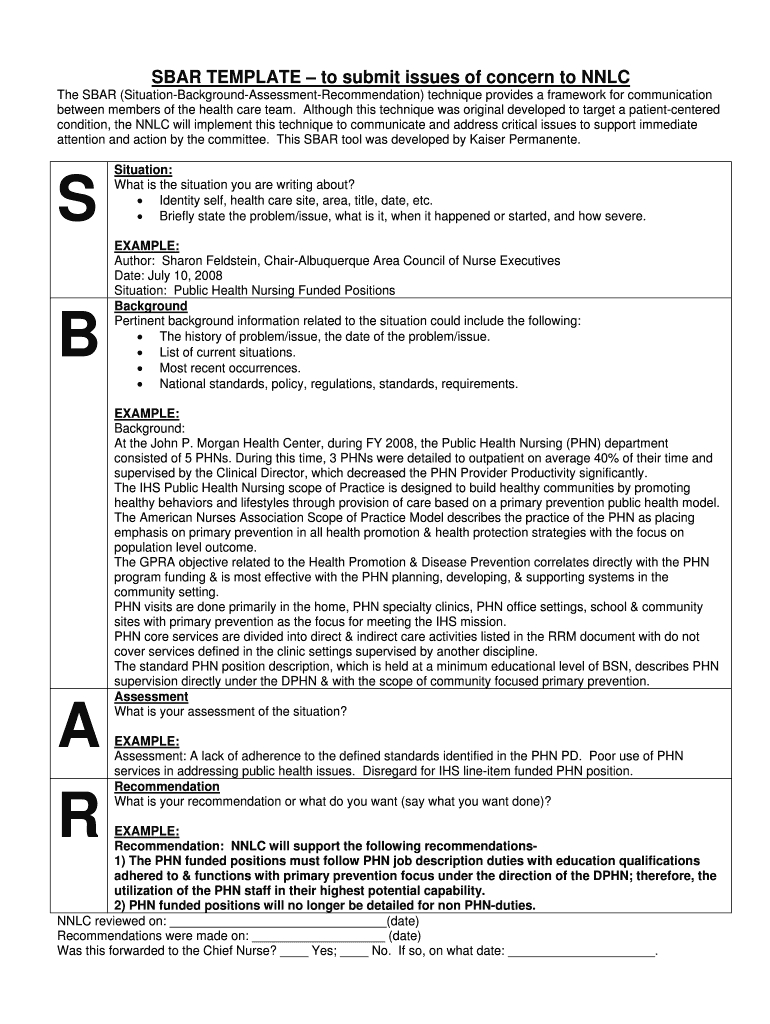 Sbar Template – Fill Online, Printable, Fillable, Blank With Regard To Nursing Handoff Report Template