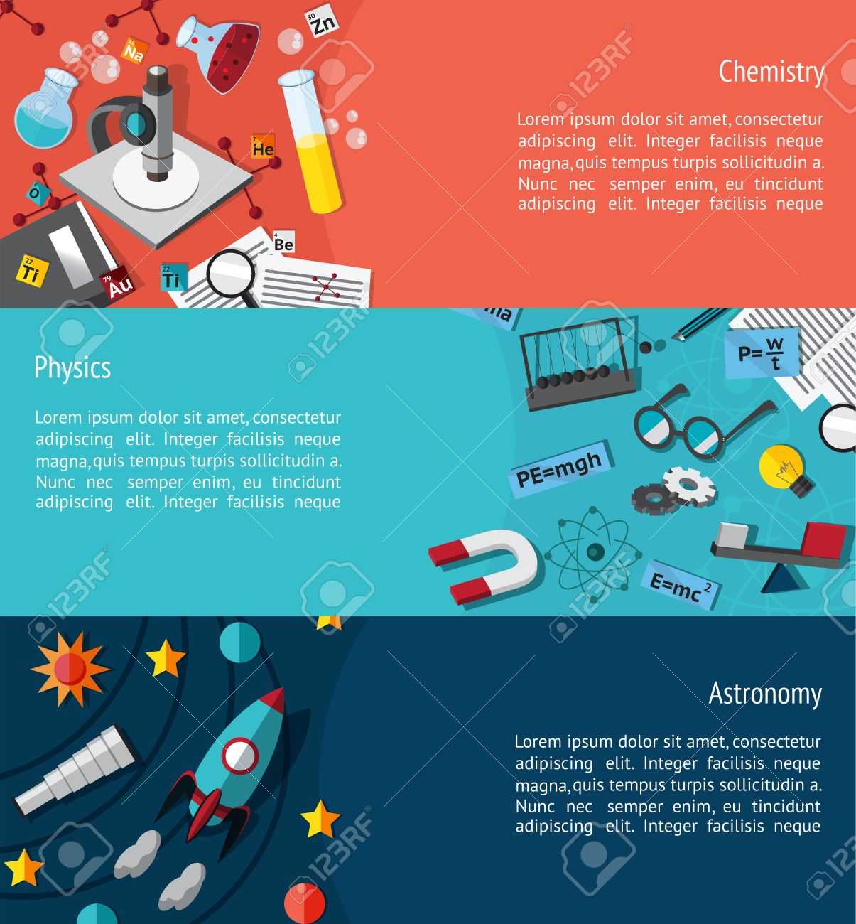 Science Education Infographic Banner Template Layout Such As.. With Science Fair Banner Template