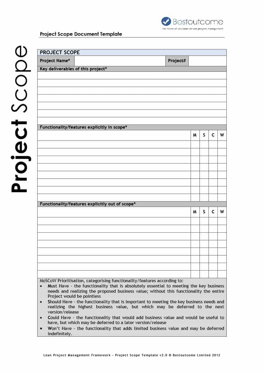 Scoping Project Template – Dalep.midnightpig.co Throughout Project Management Final Report Template