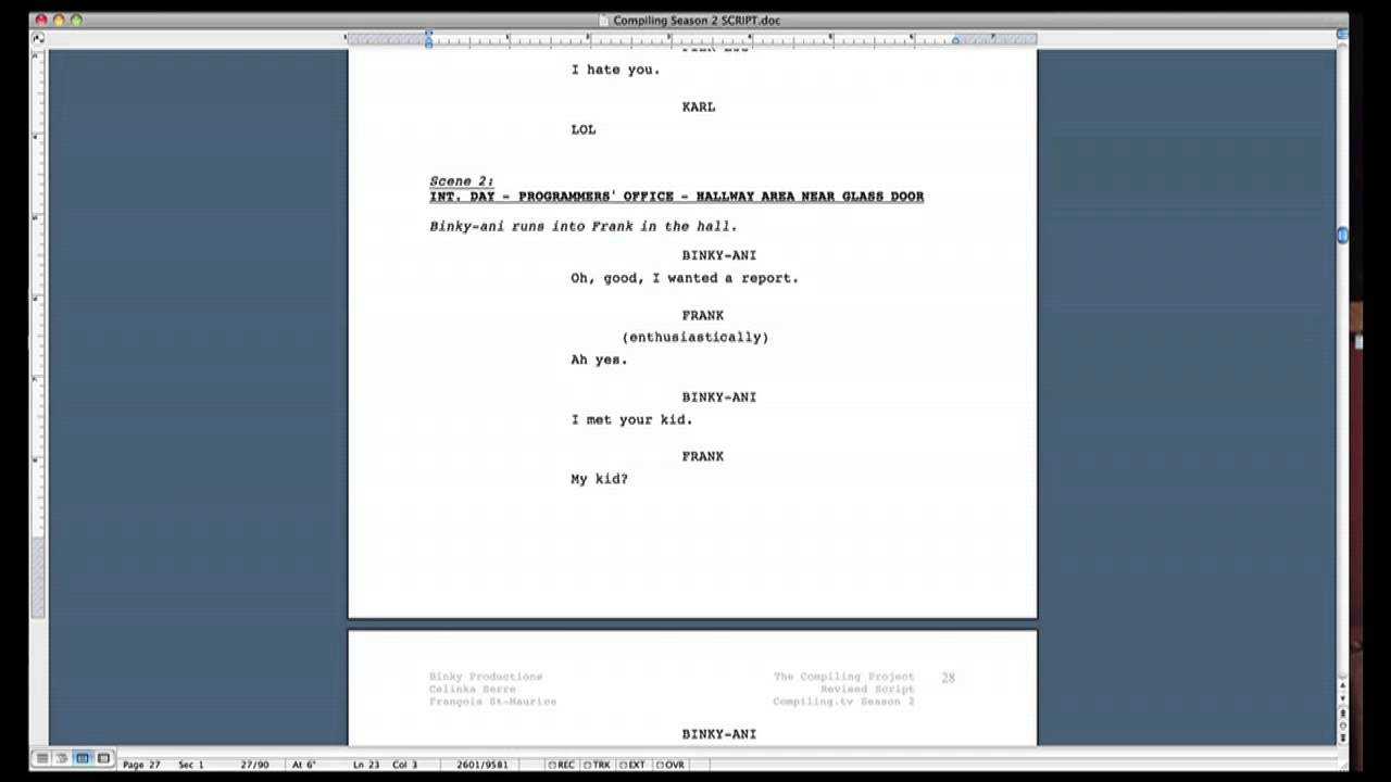 Screenplay Template For Word – Dalep.midnightpig.co Regarding Shooting Script Template Word