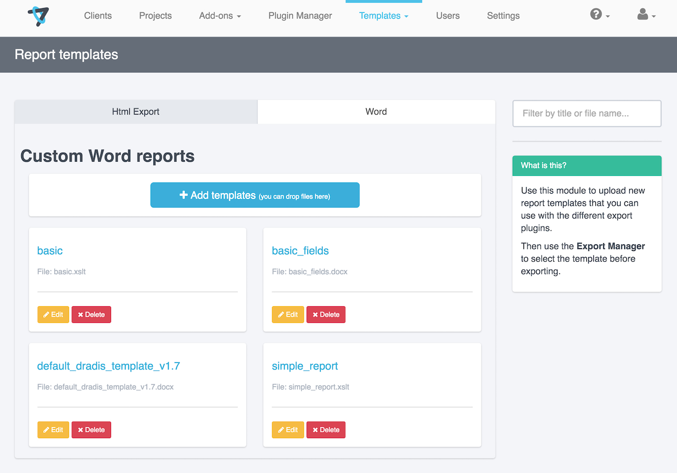 Screenshots – Dradis Professional Edition Within Reporting Website Templates