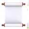 Scroll Paper With Wooden Handles Over White Stock Throughout Scroll Paper Template Word