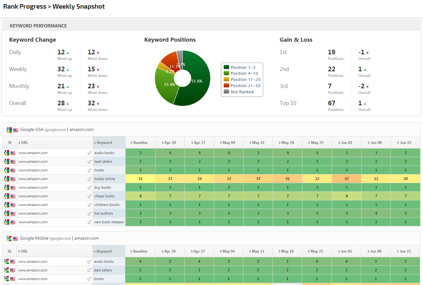 Seo & Marketing Report Pdf System Templates | Rank Ranger Inside Seo Report Template Download