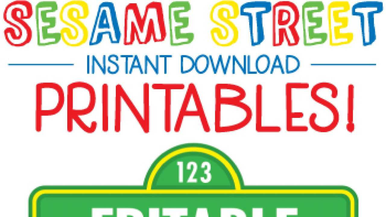 Sesame Street Birthday Printables – Including Editable For Sesame Street Banner Template