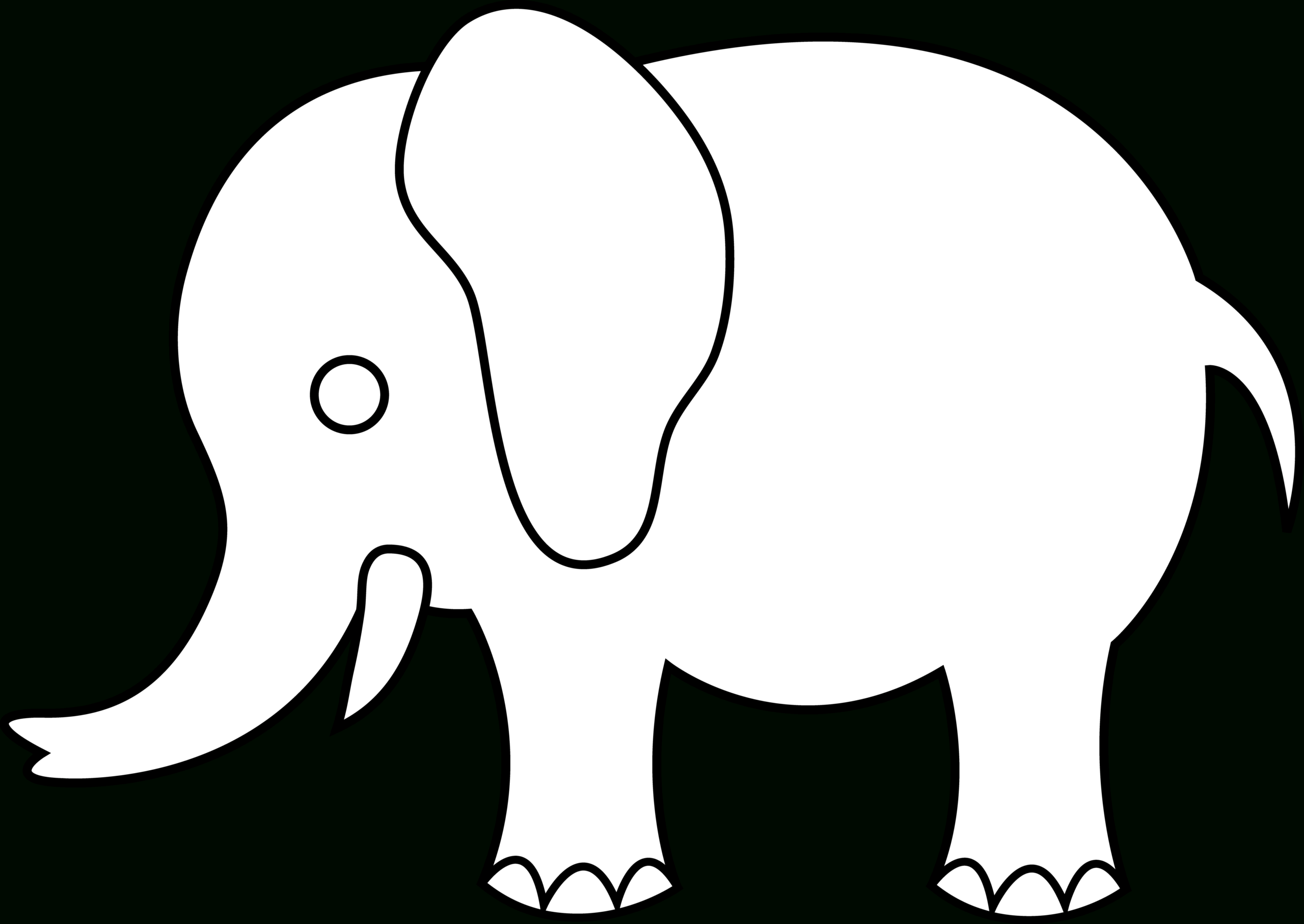 Shapes Clipart Elephant, Picture #1691753 Shapes Clipart Within Blank Elephant Template