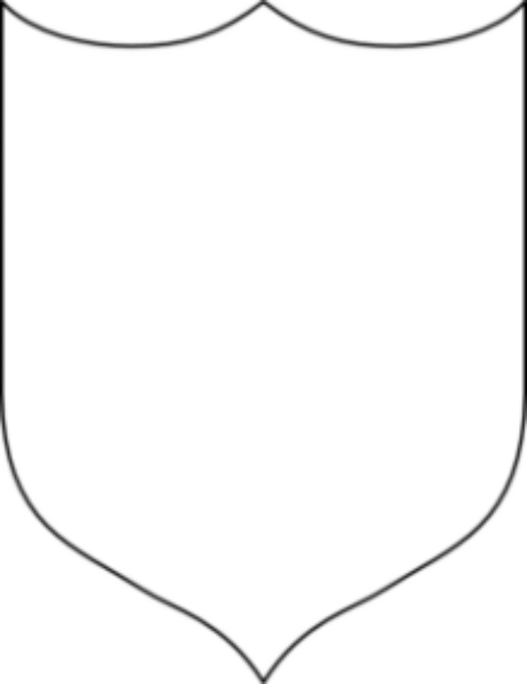 Shield Template Clipart Intended For Blank Shield Template Printable