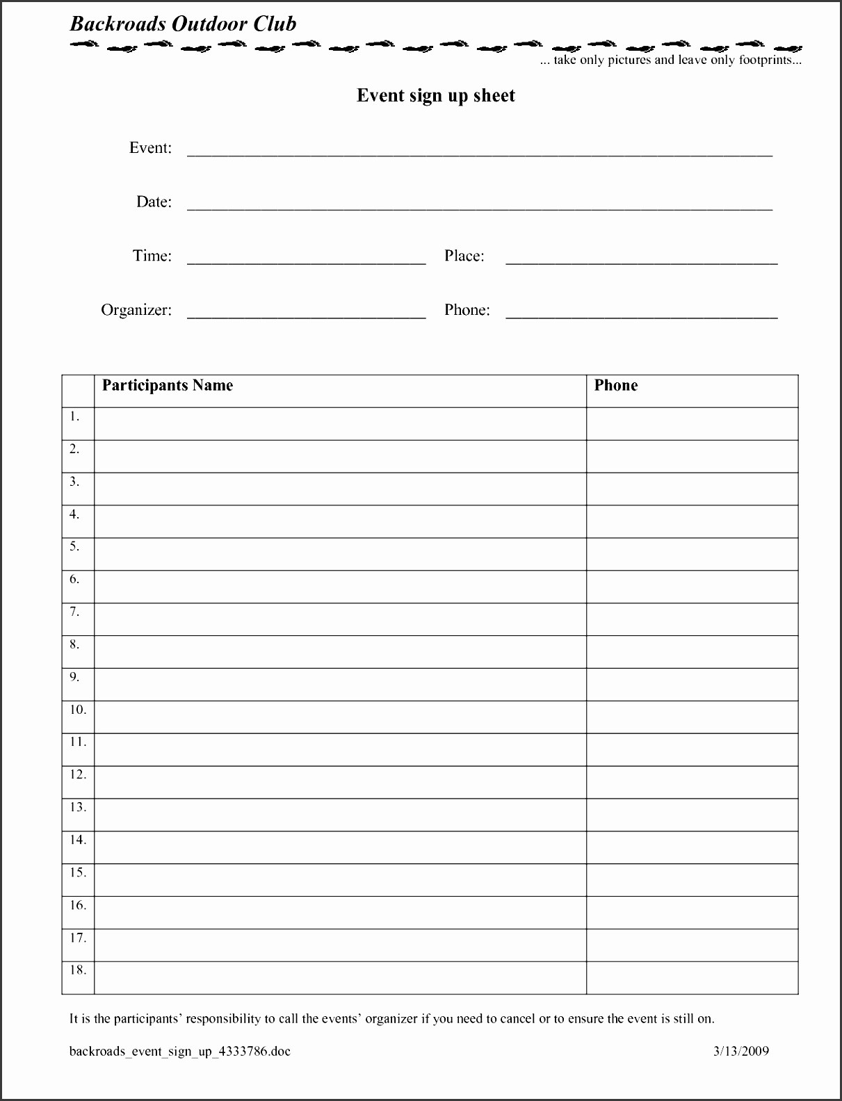 Sign Up Worksheet | Printable Worksheets And Activities For Throughout Free Sign Up Sheet Template Word