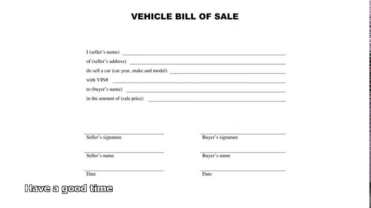 Simple Car Bill Of Sale – Calep.midnightpig.co Intended For Car Bill Of Sale Word Template
