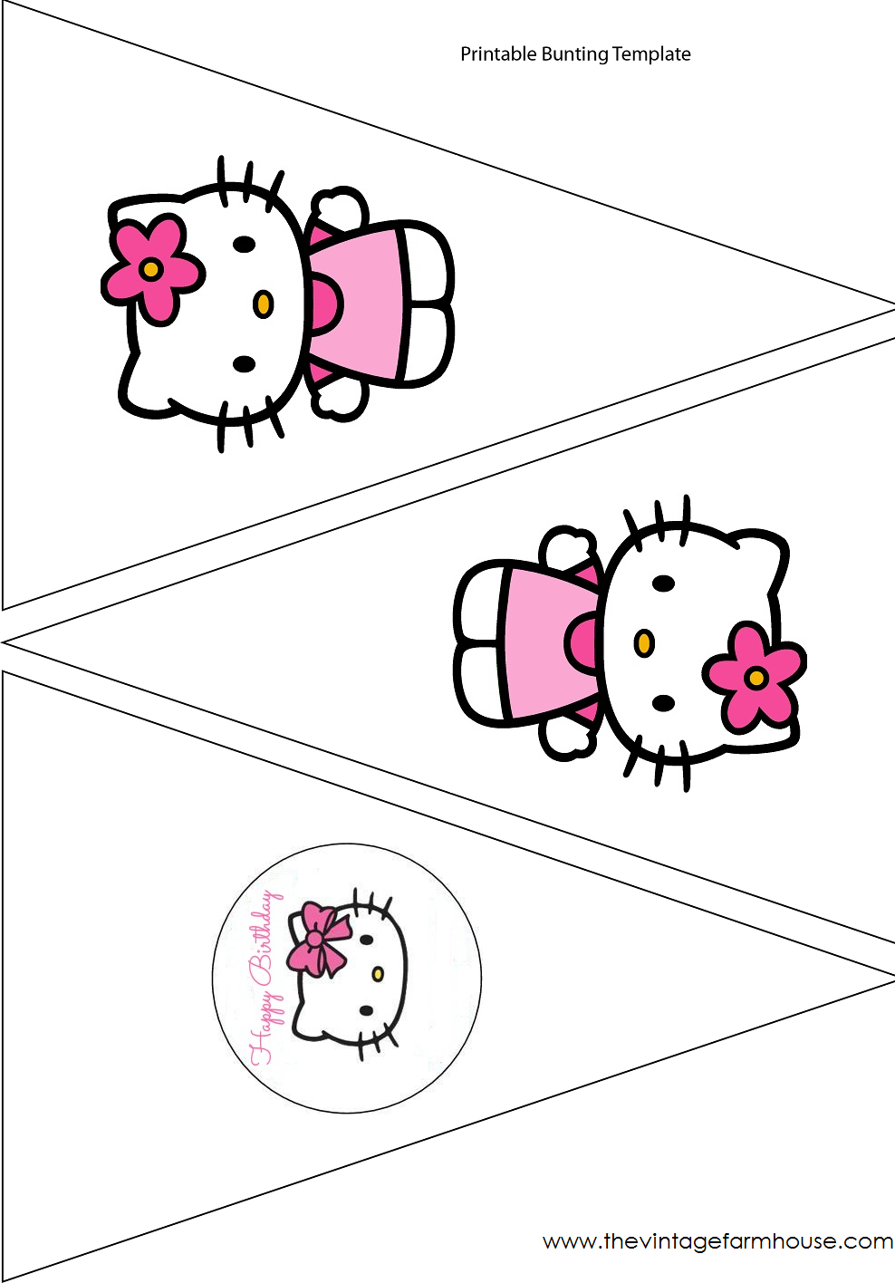 Simple Cute Hello Kitty Free Printable Kit. – Oh My Fiesta Inside Hello Kitty Birthday Banner Template Free