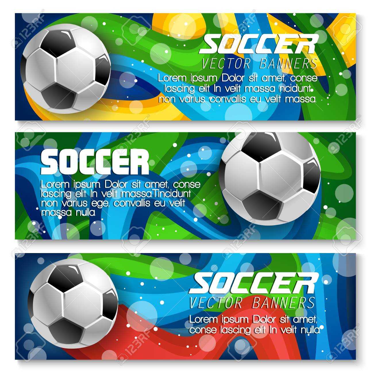 Soccer Banners Background Templates Design For Football Sport.. Intended For Sports Banner Templates
