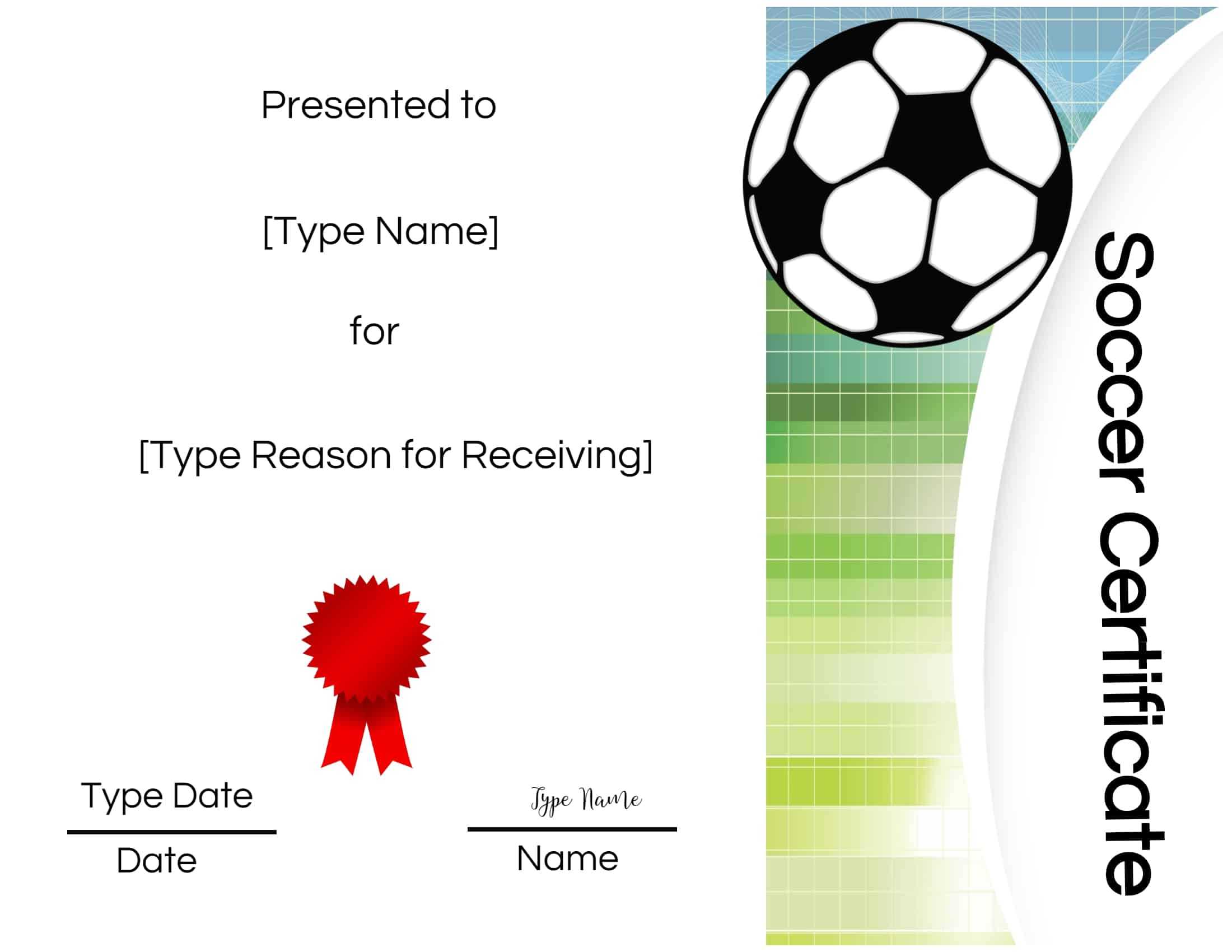Soccer Certificate Printable - Calep.midnightpig.co Intended For Soccer Certificate Templates For Word