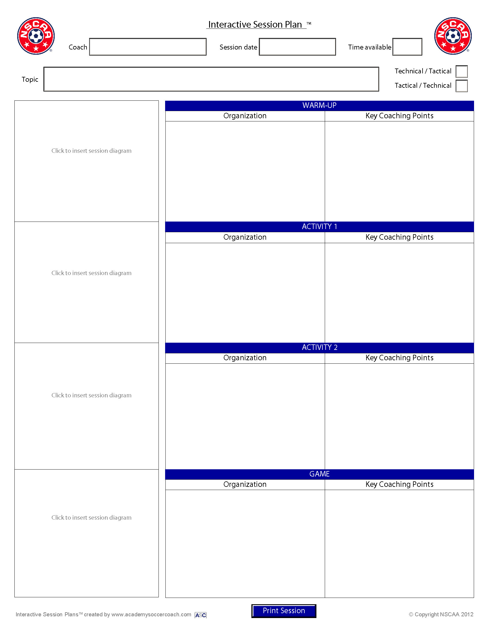 Soccer Coach Templates – Dalep.midnightpig.co Intended For Blank Hockey Practice Plan Template