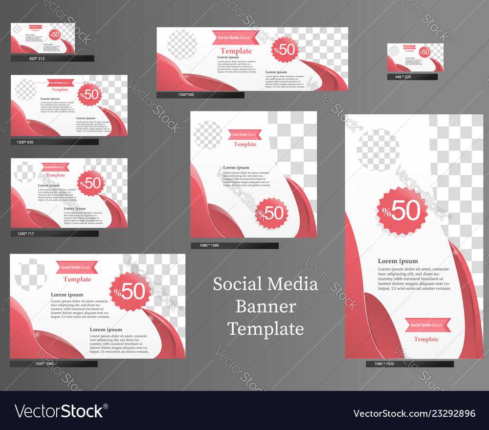 Social Media Banner Template Set Throughout Product Banner Template