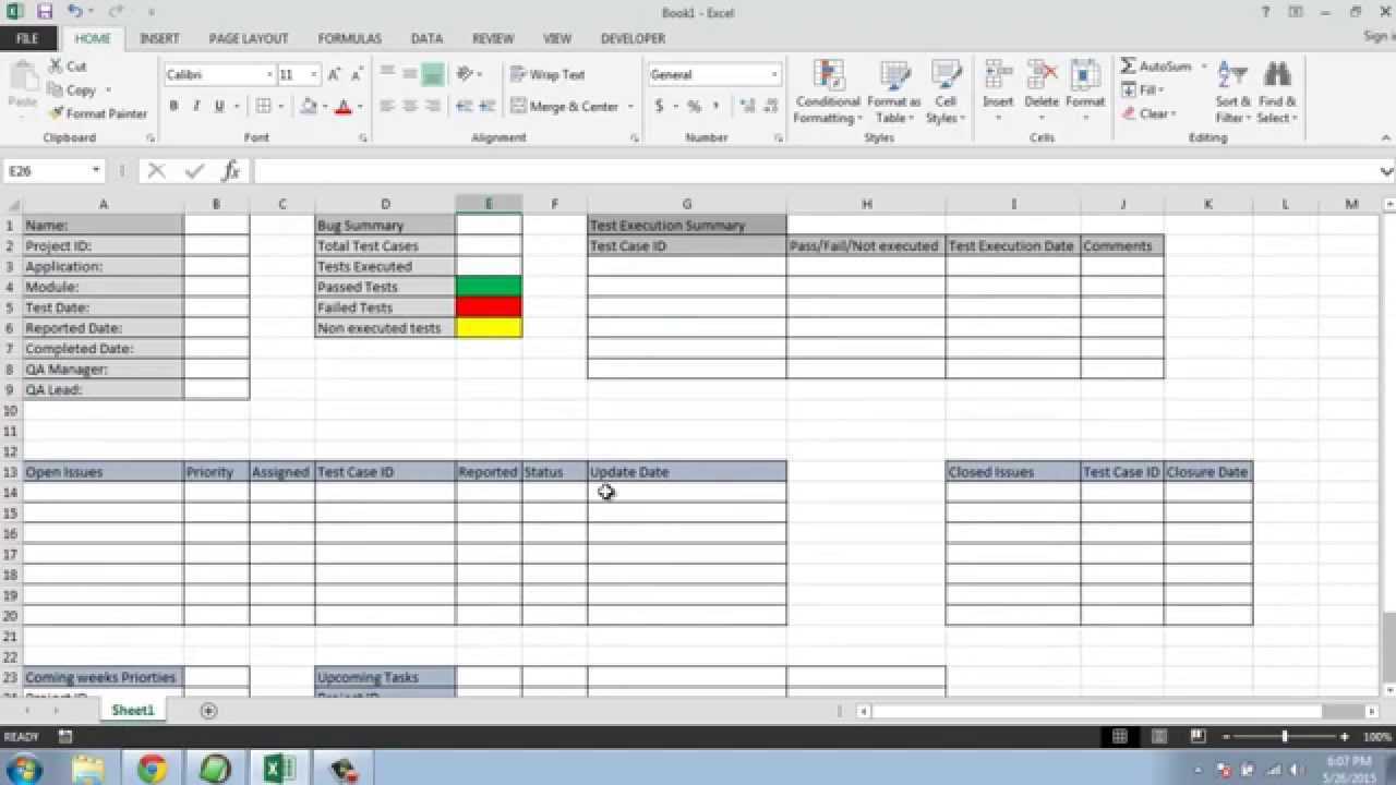 Software Testing Weekly Status Report Template With Weekly Test Report Template