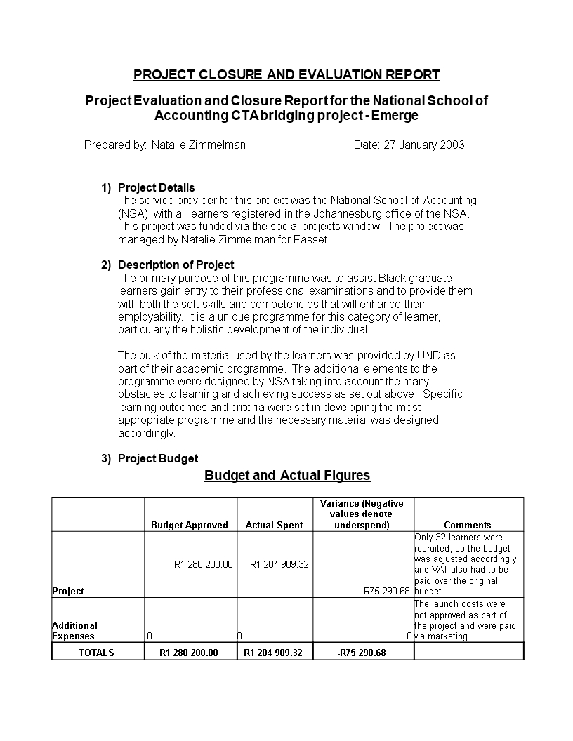 Standard Evaluation Report | Templates At Within Template For Evaluation Report