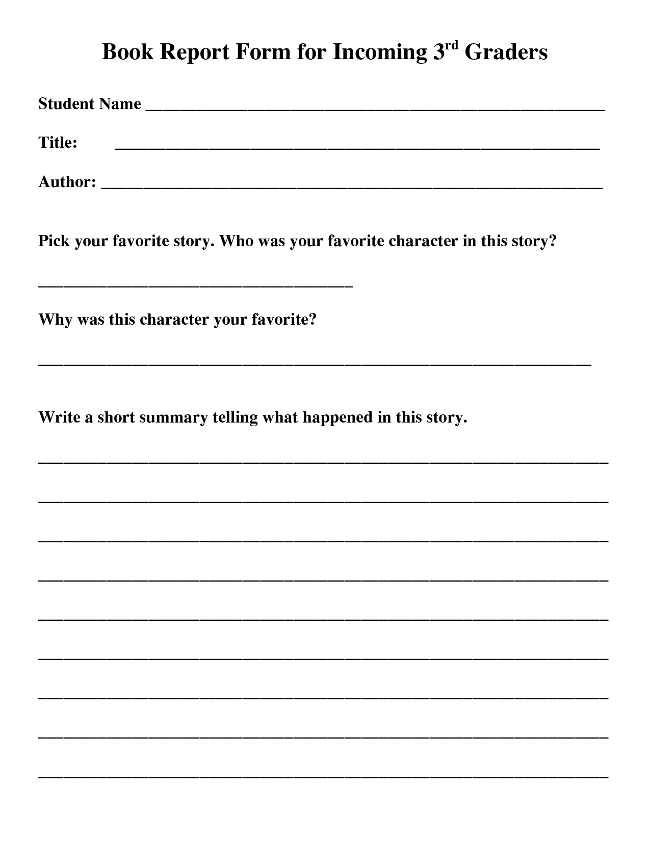 State Report Worksheet | Printable Worksheets And Activities Throughout Second Grade Book Report Template
