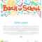 Stationery Collection. Outline Style. Back To School Thin Within Classroom Banner Template
