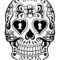 Sugar Skull Drawing Template At Getdrawings | Free Download Intended For Blank Sugar Skull Template
