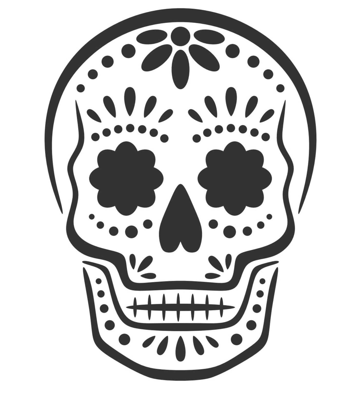 Sugar Skull Template – Calep.midnightpig.co With Blank Sugar Skull Template