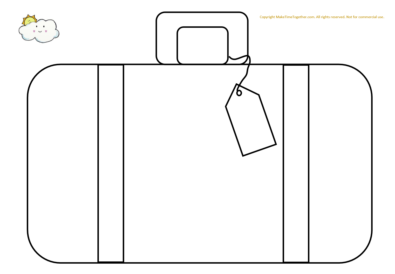 Suitcase Templates – Calep.midnightpig.co Pertaining To Blank Suitcase Template